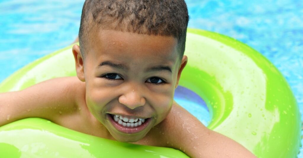 Boy swimming. Learning how to swim can save  your autistic child's life.