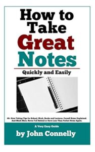 Book Cover of "How to Take Great Notes"