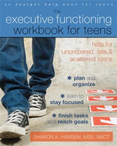 Book cover for "Executive Functioning Workbook for Teens"