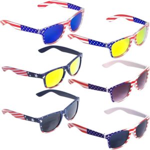 Six-pack of American sunglasses for July 4th celebration