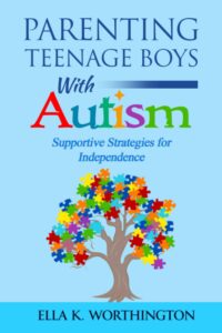 Book cover for "Parenting Teenage Boys with Autism"